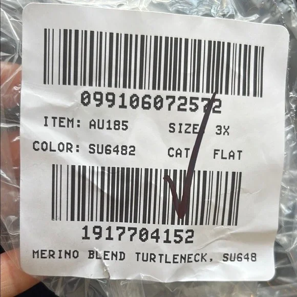 J. Crew Machine-washable merino wool-blend turtleneck Womens 3X Black - Picture 9 of 9